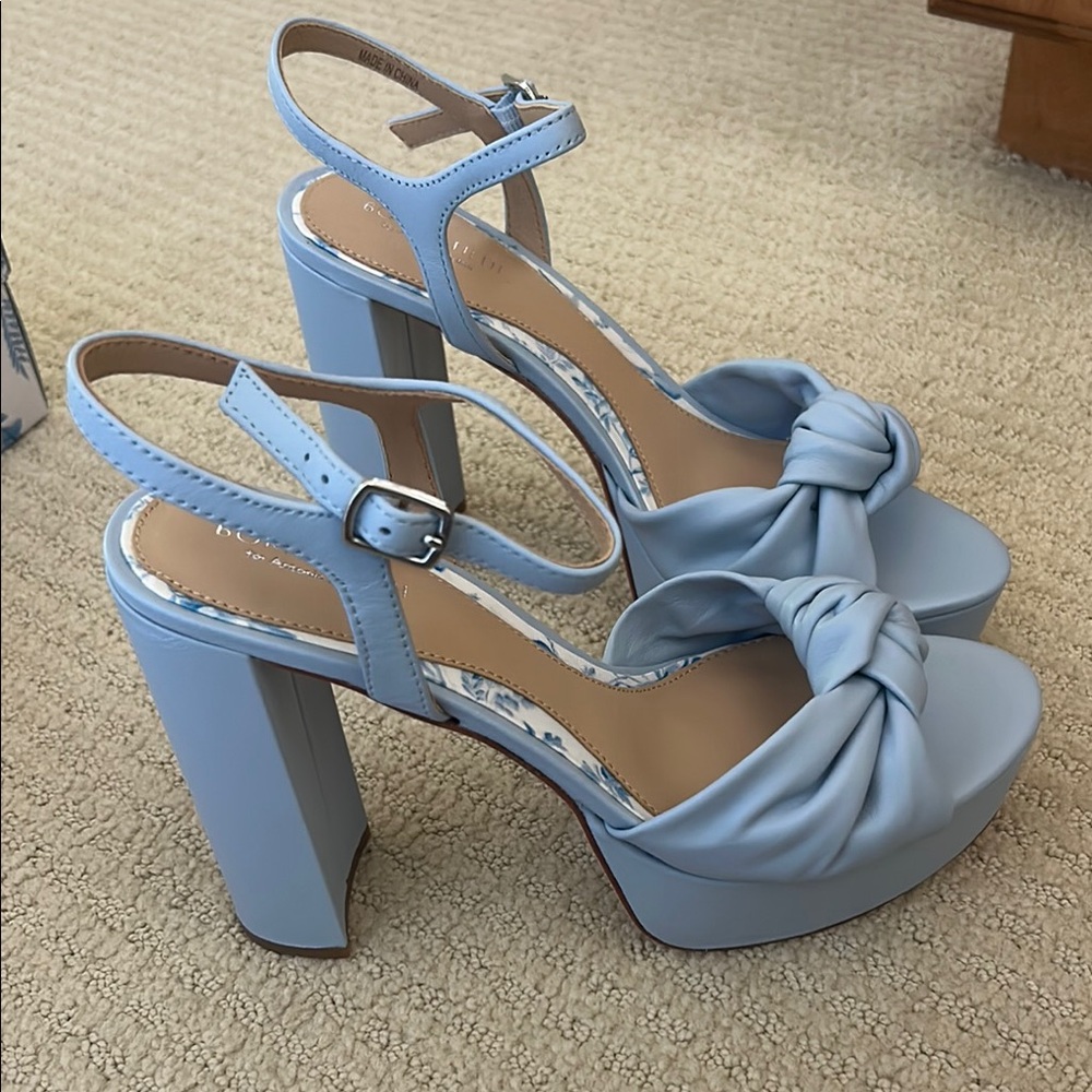 Born on Fifth by Antonio Melani Light Blue Women's Platform Heels